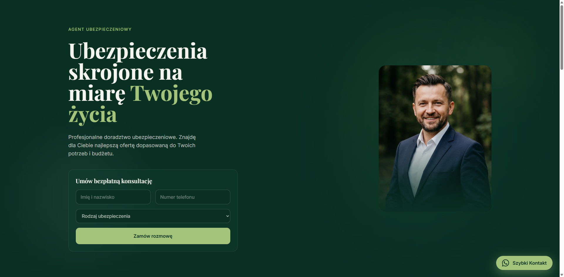 Strona dla agenta ubezpieczeniowego